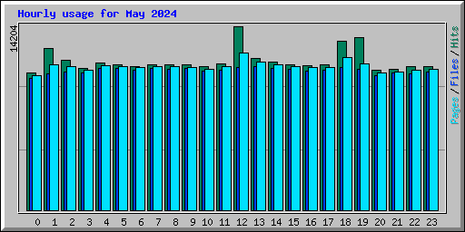 Hourly usage for May 2024